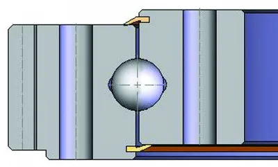Однорядные шариковые с 4х точечным контактом с внешним зацеплением