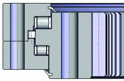 Трехрядные роликовые с внутренним зацеплением